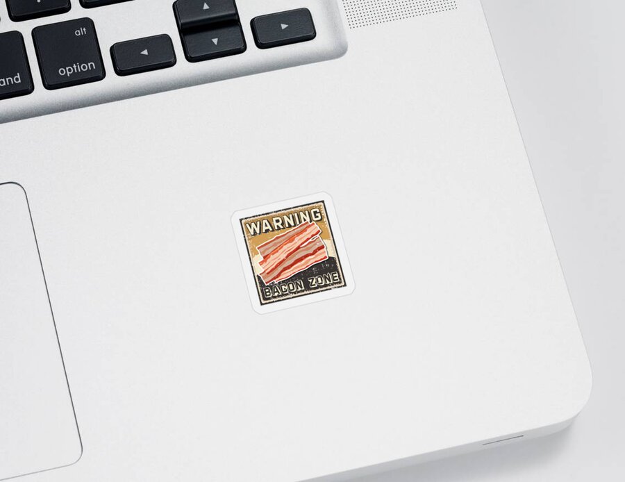 Bacon Sticker featuring the digital art Bacon Meat Pork BBQ Barbecue Breakfast #11 by Mercoat UG Haftungsbeschraenkt