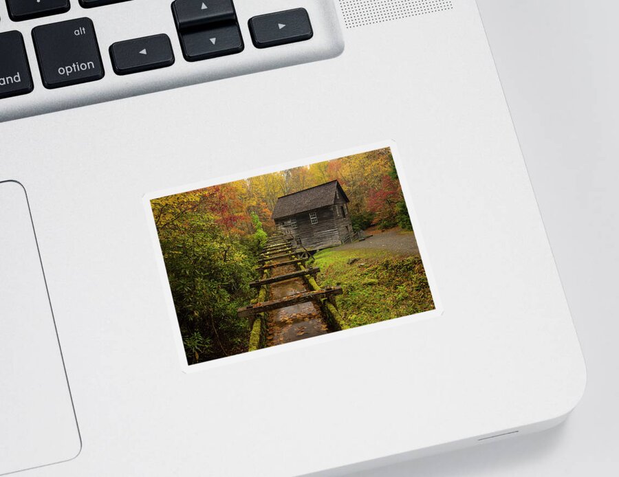Fall Sticker featuring the photograph Fall at Mingus Mill by Doug McPherson