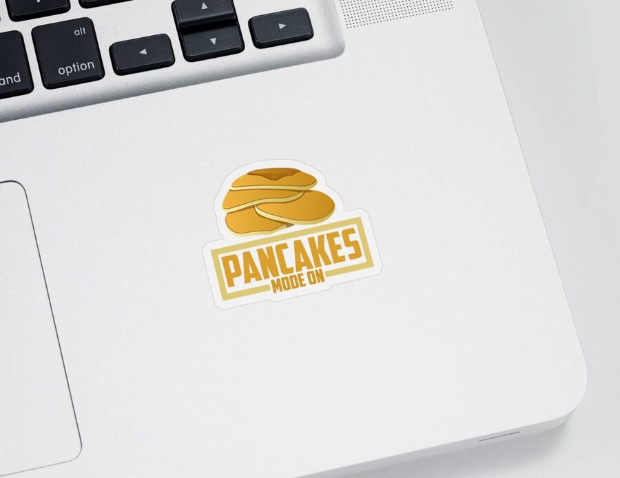 Pancakes Sticker featuring the digital art Pancakes #14 by Mercoat UG Haftungsbeschraenkt