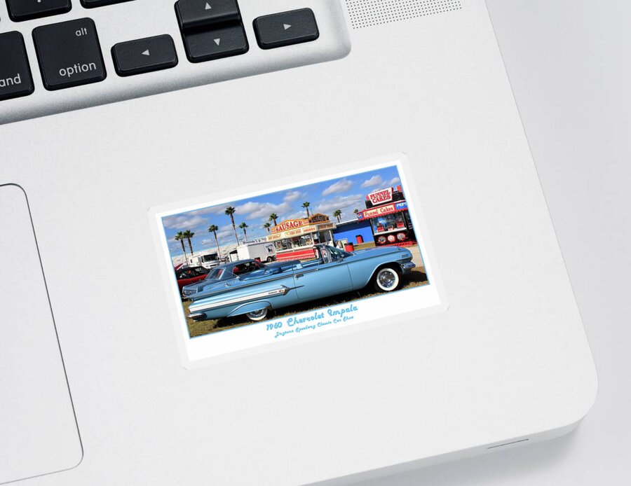 Fine Art Sticker featuring the photograph 1960 Chevy Impala by Robert Harris