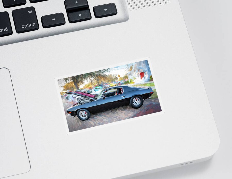  Sticker featuring the photograph 1971 Camaro Z28 X120 by Rich Franco