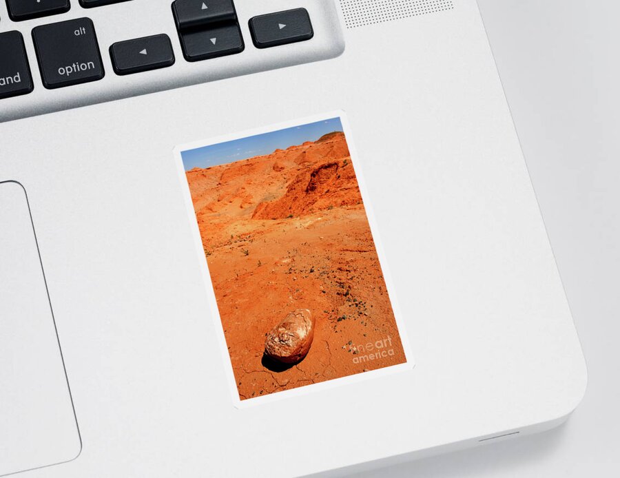 Gobi Desert Sticker featuring the photograph Gobi desert #2 by Elbegzaya Lkhagvasuren