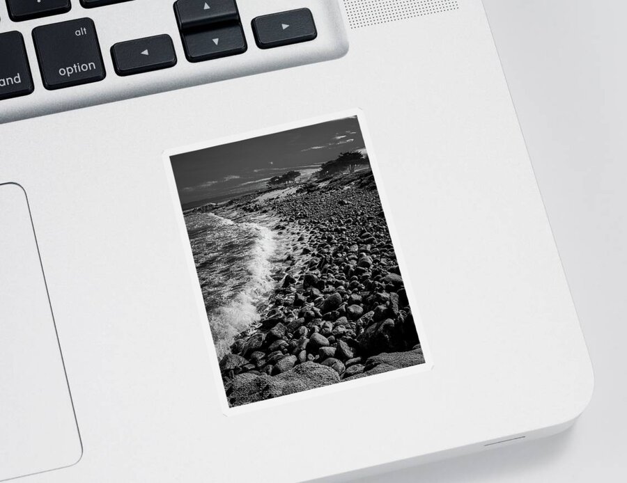  Sticker featuring the photograph Pebble Beach, CA #2 by Dr Janine Williams