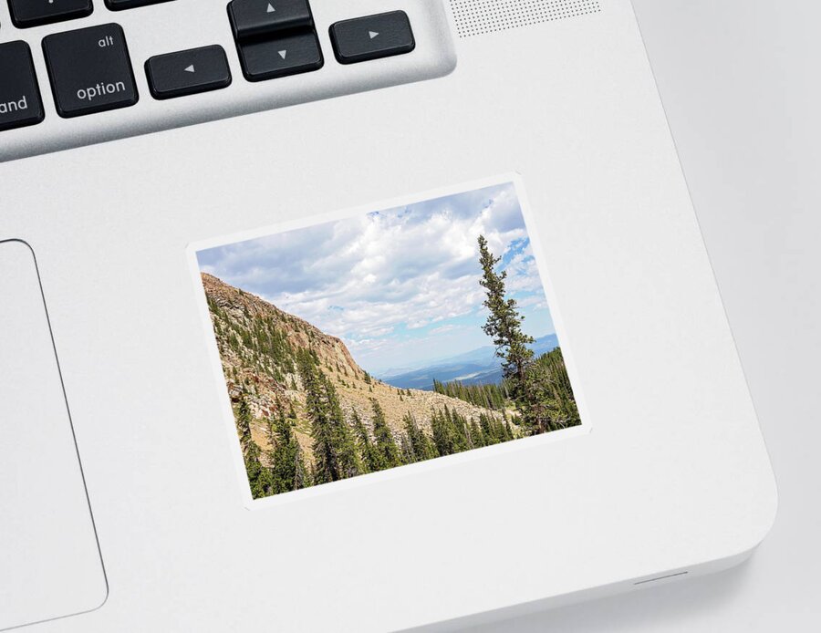 Pikes Peak Sticker featuring the photograph Pikes Peak - America's Mountain #2 by Travis Rogers