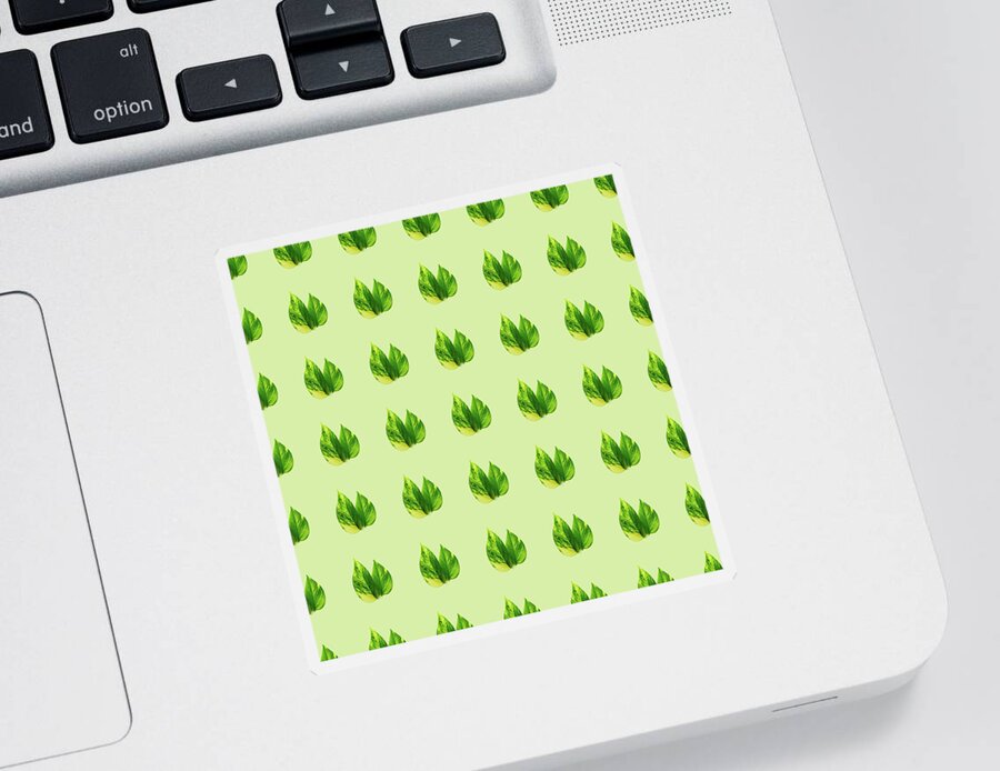 Leaf Sticker featuring the photograph Seamless leaf pattern #2 by Fabiano Di Paolo