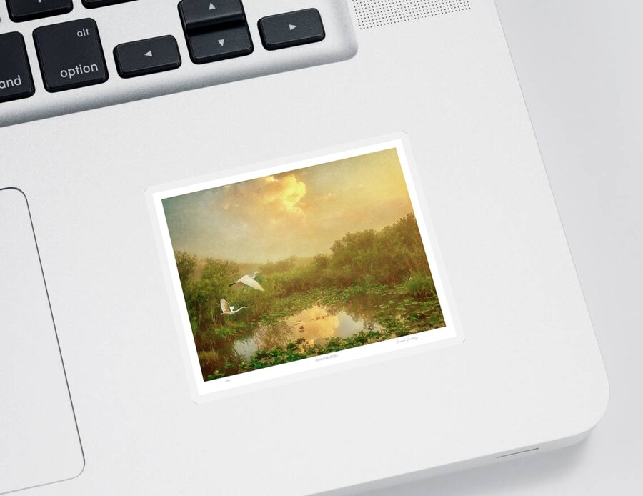 Painterly Photography Sticker featuring the photograph Sunrise Gifts by Louise Lindsay