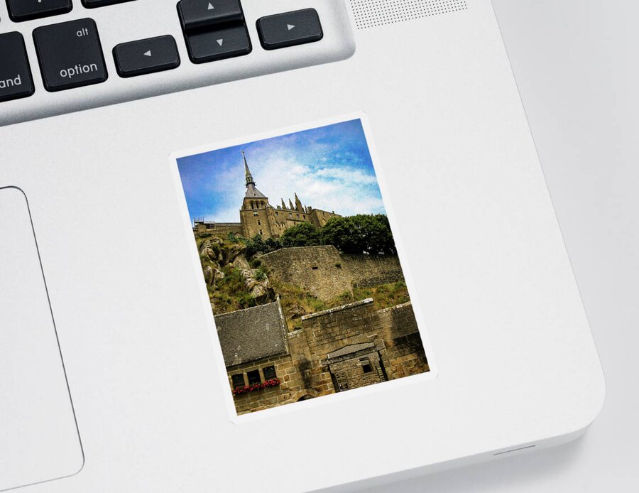 France Sticker featuring the photograph The Mont Saint-Michel #2 by Jim Feldman