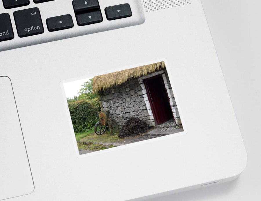 Thatch Sticker featuring the photograph The Old Ireland #2 by Joe Cashin