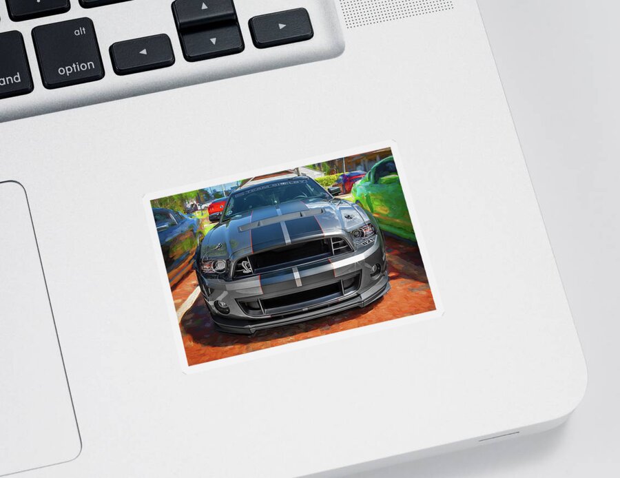 2014 Ford Mustang Shelby Gt500 Sticker featuring the photograph 2014 Ford Mustang Shelby GT500 X130 by Rich Franco