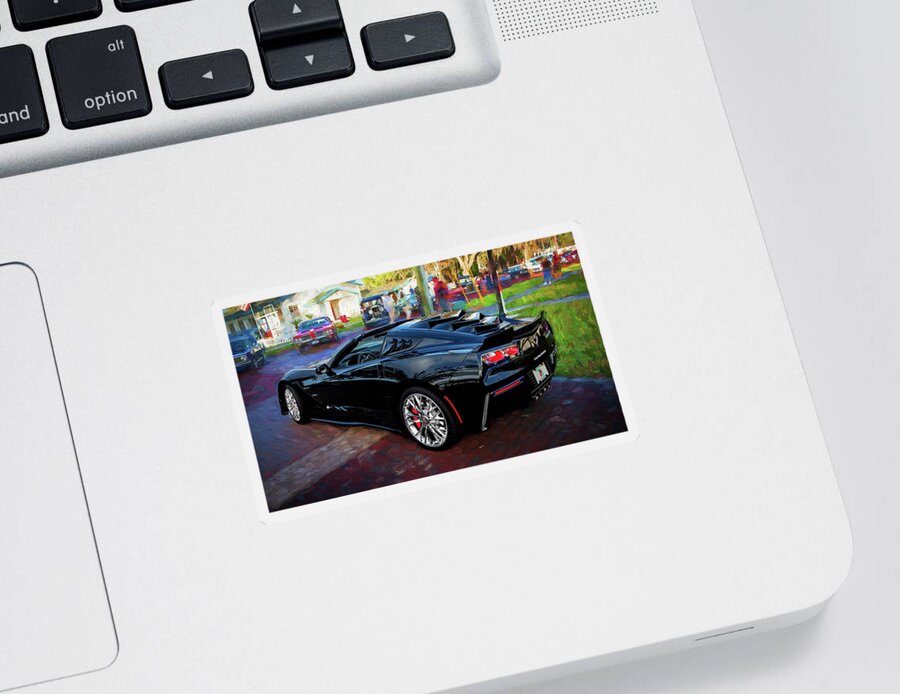 2019 Chevrolet Corvette Z51 Sticker featuring the photograph 2019 Chevrolet Corvette Z51 X143 by Rich Franco