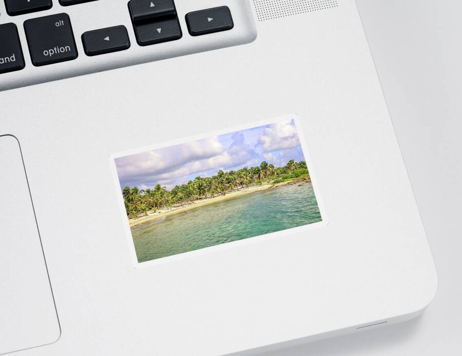 Costa Maya Mexico Sticker featuring the photograph Costa Maya Mexico #21 by Paul James Bannerman