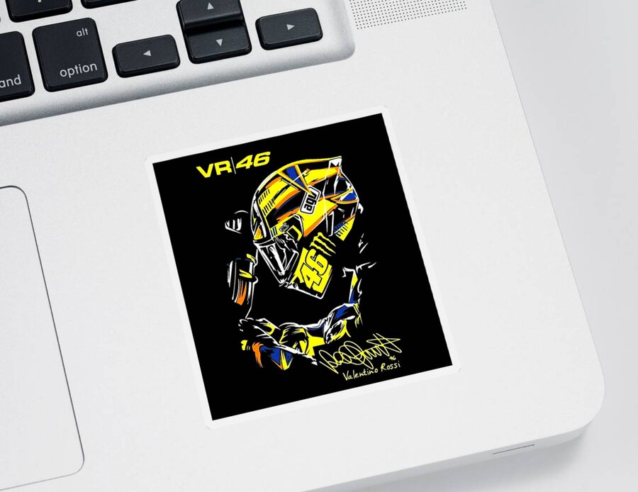 VR46  Sticker Logo [STICK On Motorcycle, Car, Laptop, Notebook