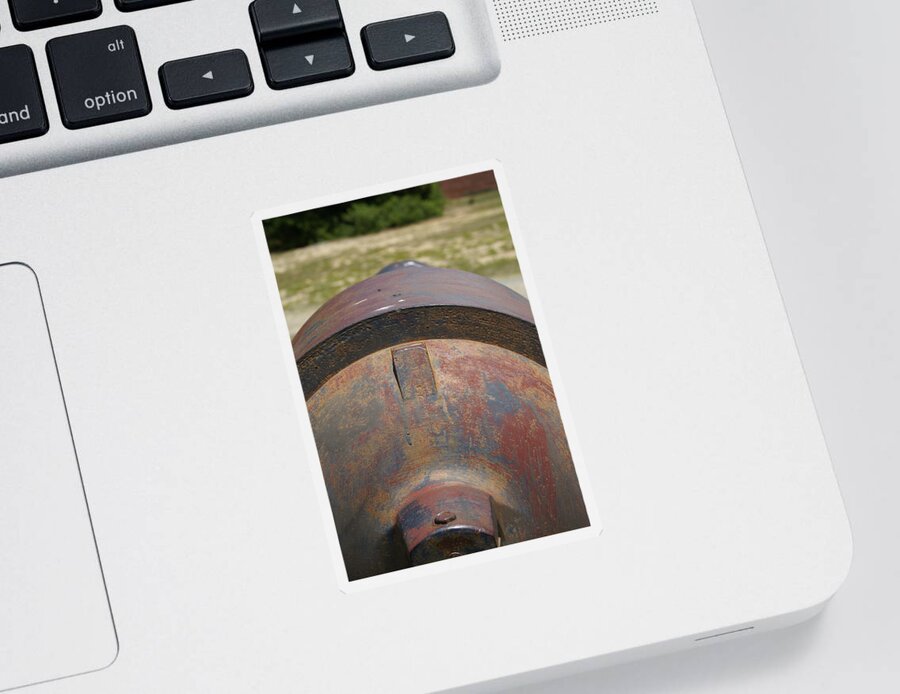  Sticker featuring the photograph 32 Founder Naval Cannon by Heather E Harman