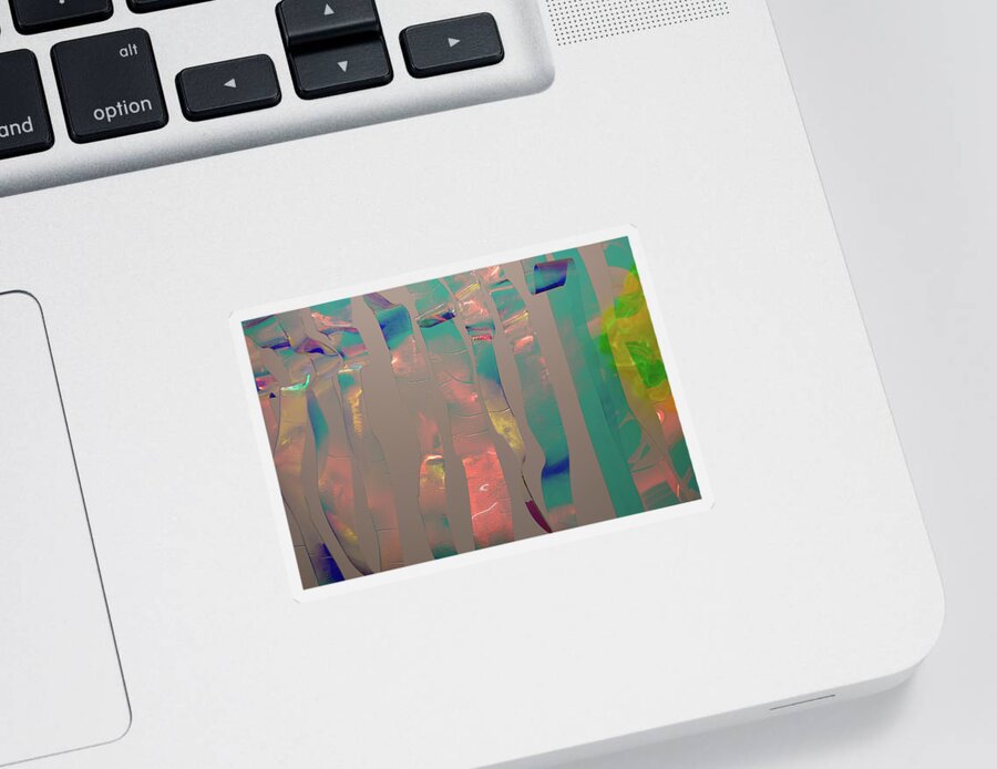 Backround Sticker featuring the photograph Colour backround #4 by Eleni Kouri