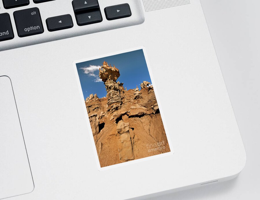 Dave Welling Sticker featuring the photograph Eroded Sandstone Formations Fantasy Canyon Utah #4 by Dave Welling