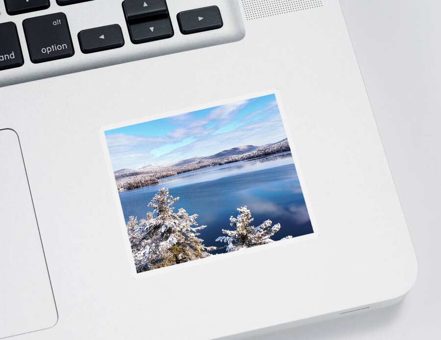  Sticker featuring the photograph Merrymeeting Lake #4 by John Gisis