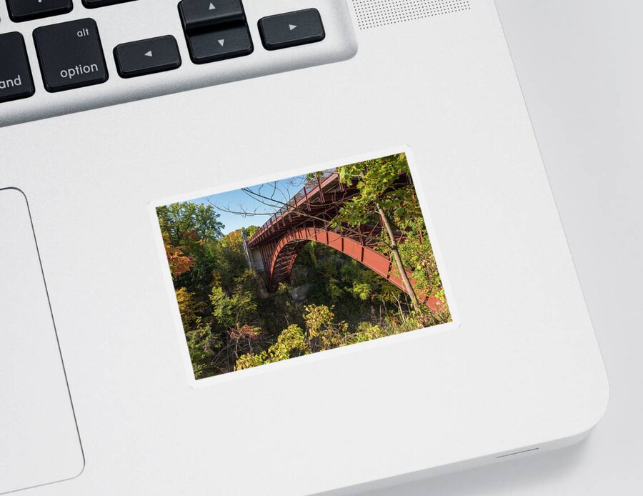 Ausable Chasm Sticker featuring the photograph Span #4 by Kristopher Schoenleber