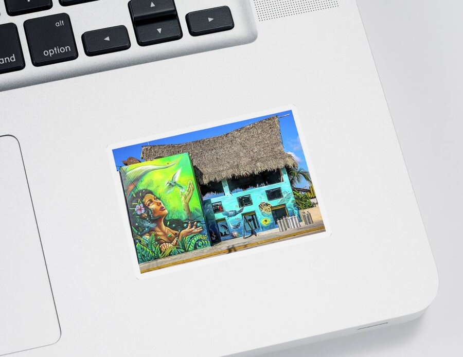 Cozumel Mexico Sticker featuring the photograph Cozumel Mexico #42 by Paul James Bannerman