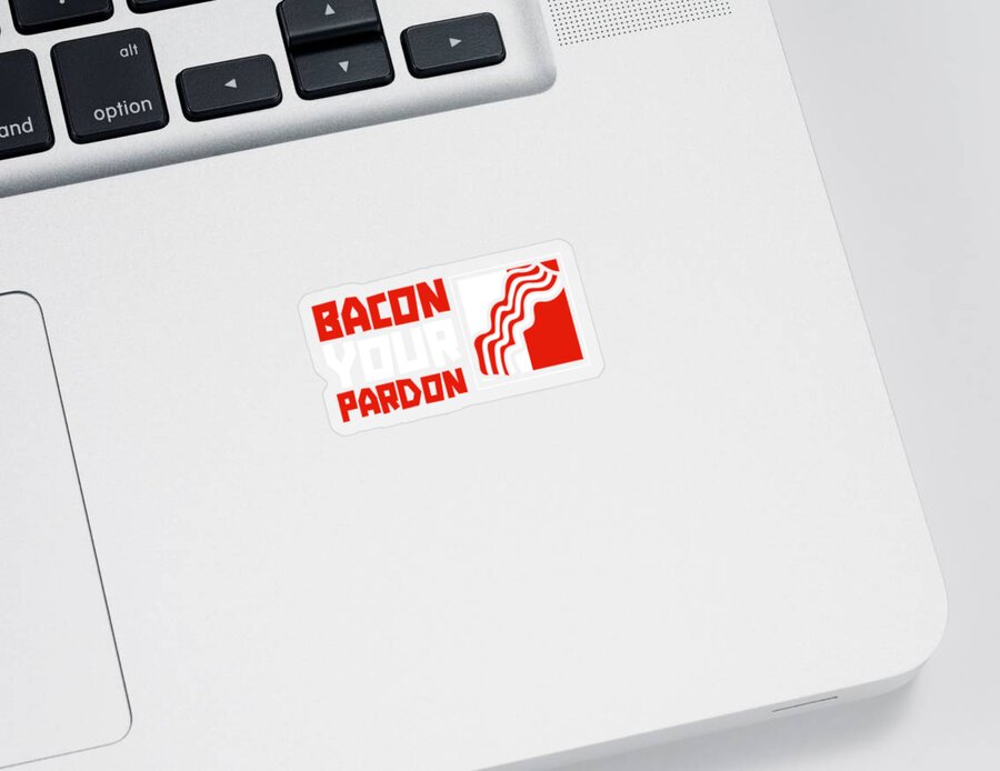 Bacon Sticker featuring the digital art Bacon Meat Pork BBQ Barbecue Breakfast #48 by Mercoat UG Haftungsbeschraenkt