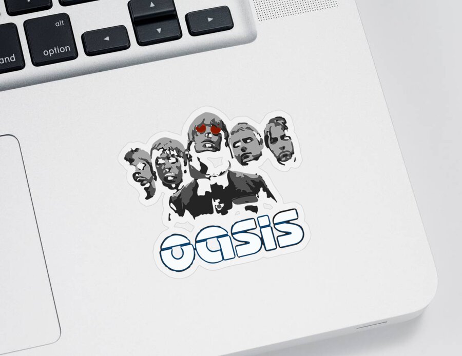 Oasis British rock band #5 Sticker by Markocop Kocop - Pixels