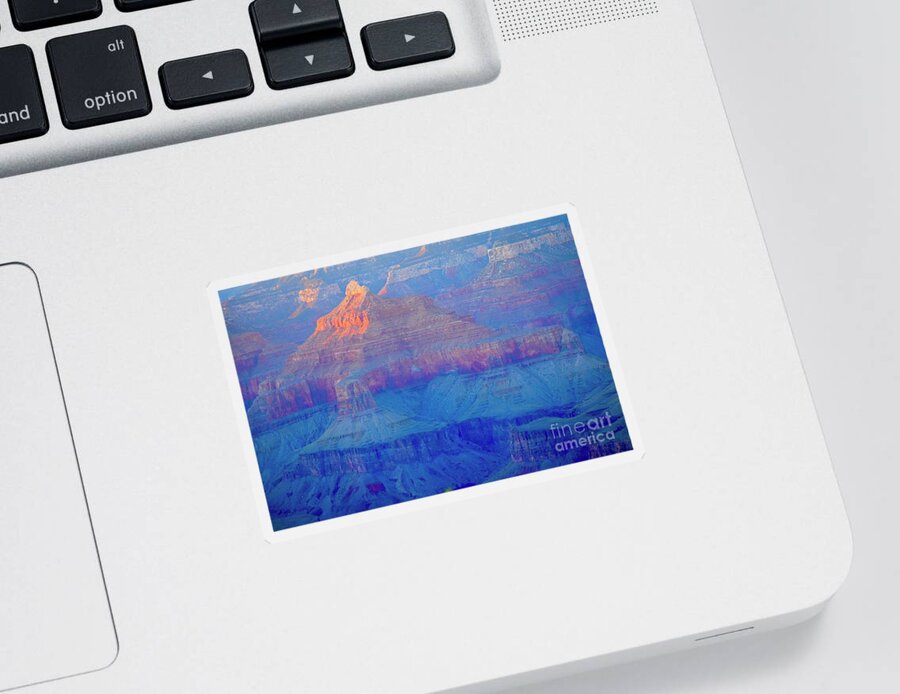 The Grand Canyon Sticker featuring the digital art The Grand Canyon by Tammy Keyes
