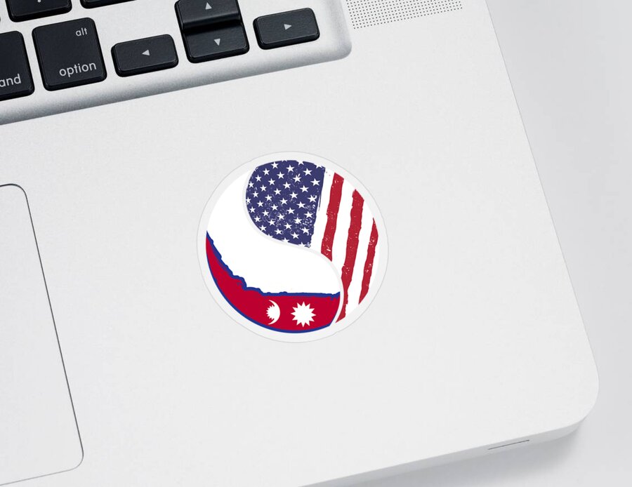 Usa Sticker featuring the digital art Foreigner Stranger USA Immigrant by Mercoat UG Haftungsbeschraenkt