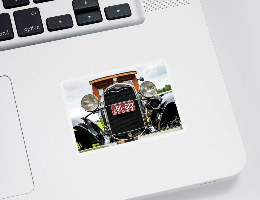 1931 Sticker featuring the photograph Vintage Ford Automobile #6 by Raul Rodriguez