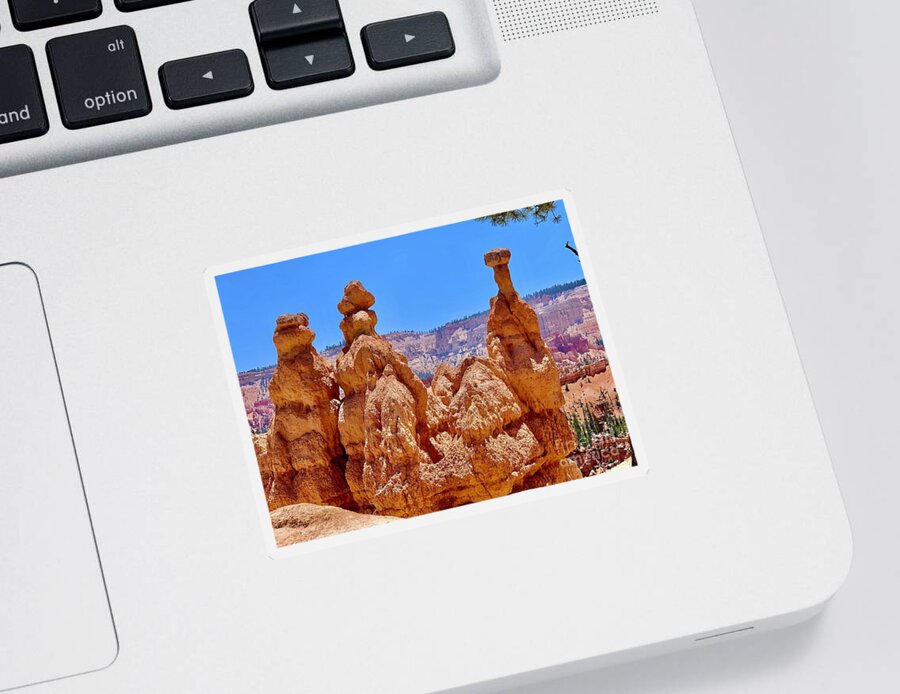 Bryce Canyon Sticker featuring the digital art Bryce Canyon #7 by Tammy Keyes