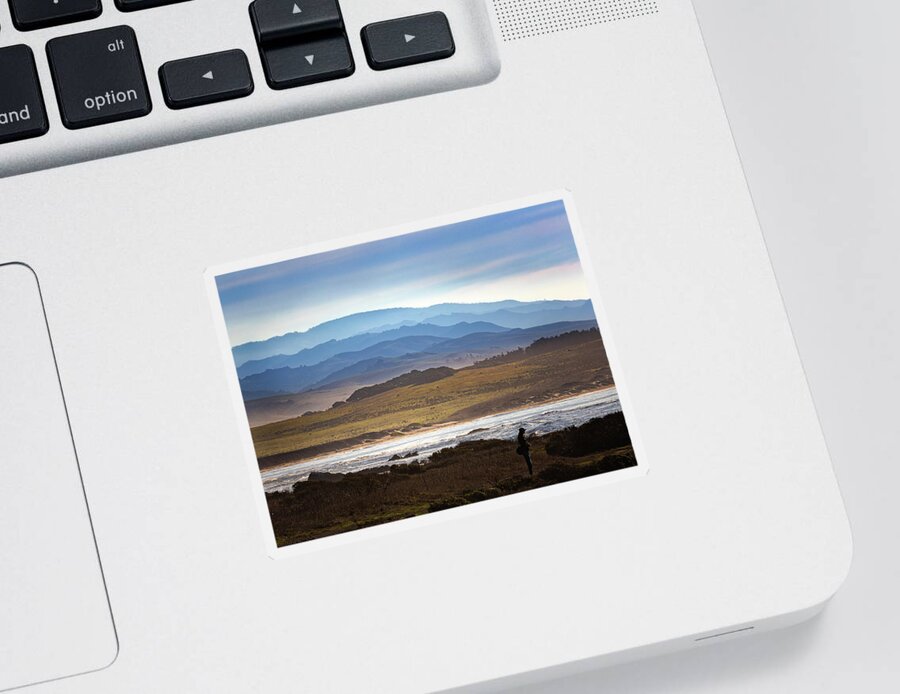  Sticker featuring the photograph San Simeon #8 by Lars Mikkelsen