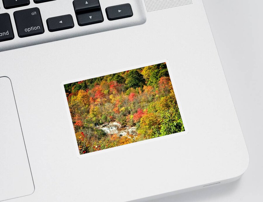 Autumn Sticker featuring the photograph A Day Away by Allen Nice-Webb
