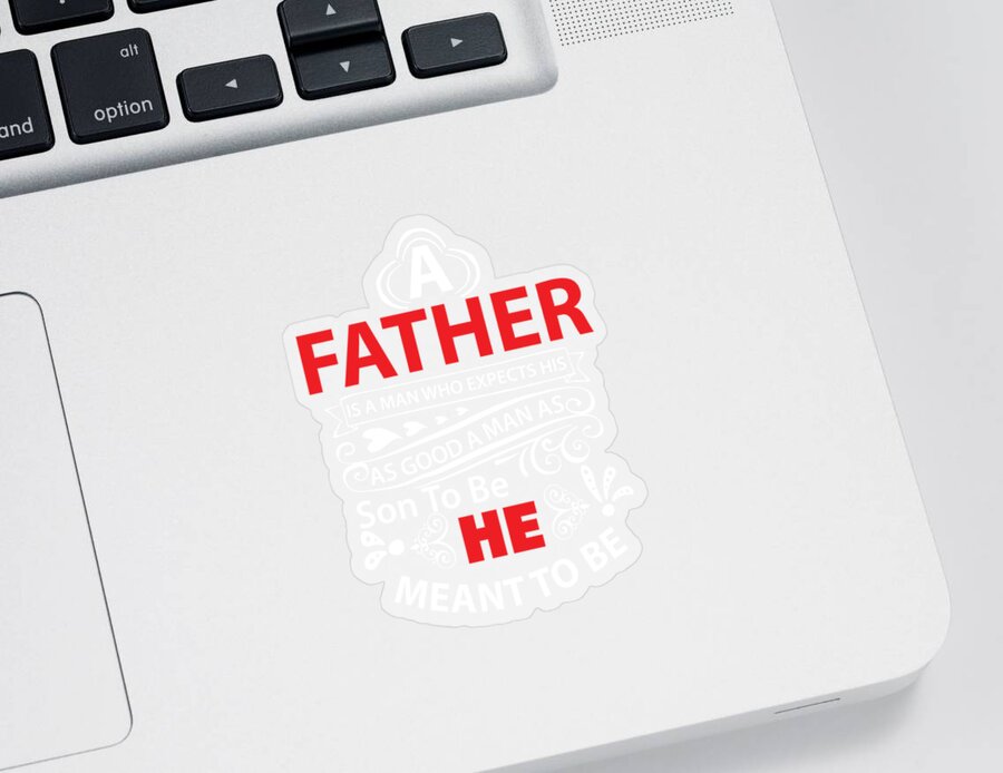Oil On Canvas Sticker featuring the digital art A Father-01 by Celestial Images