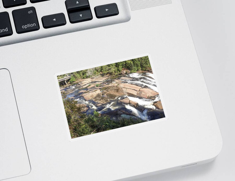 High Falls State Park Sticker featuring the photograph A High Falls Overview by Ed Williams