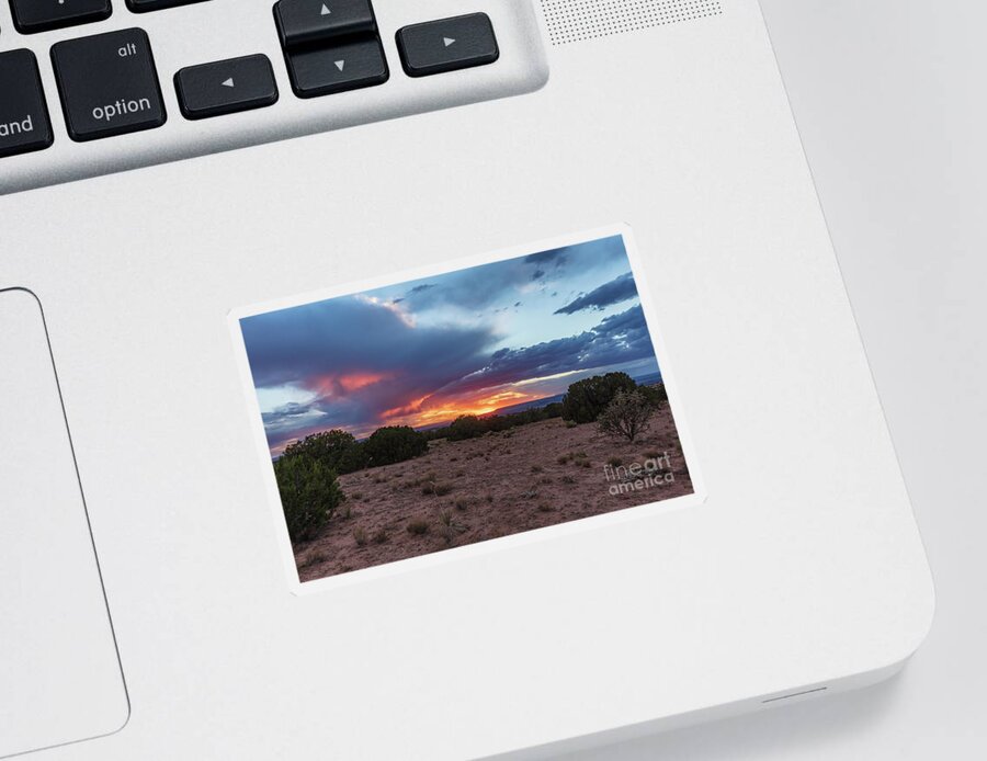 Landscape Sticker featuring the photograph A Hole in the Clouds by Seth Betterly