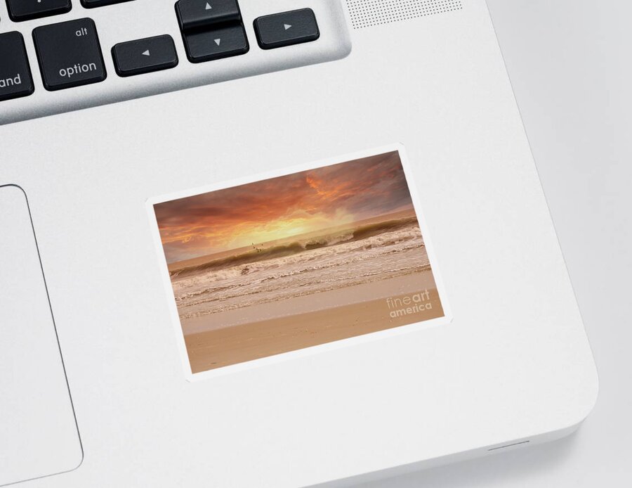 Sunrise Sticker featuring the photograph A Little Piece Of Heaven by Kathy Baccari