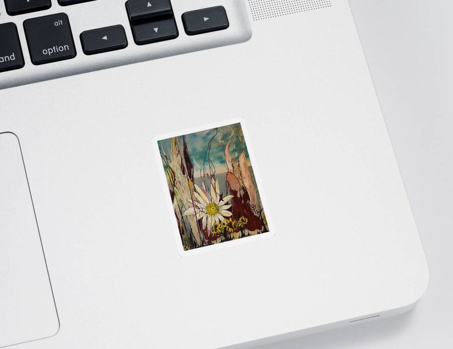 Trees Sticker featuring the painting A Moment on Tybee by Peggy Blood