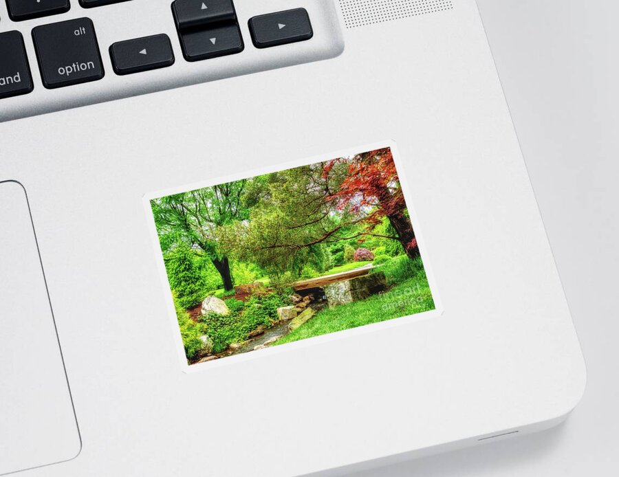 Botanical Sticker featuring the photograph A Spring Stroll by Jennifer White