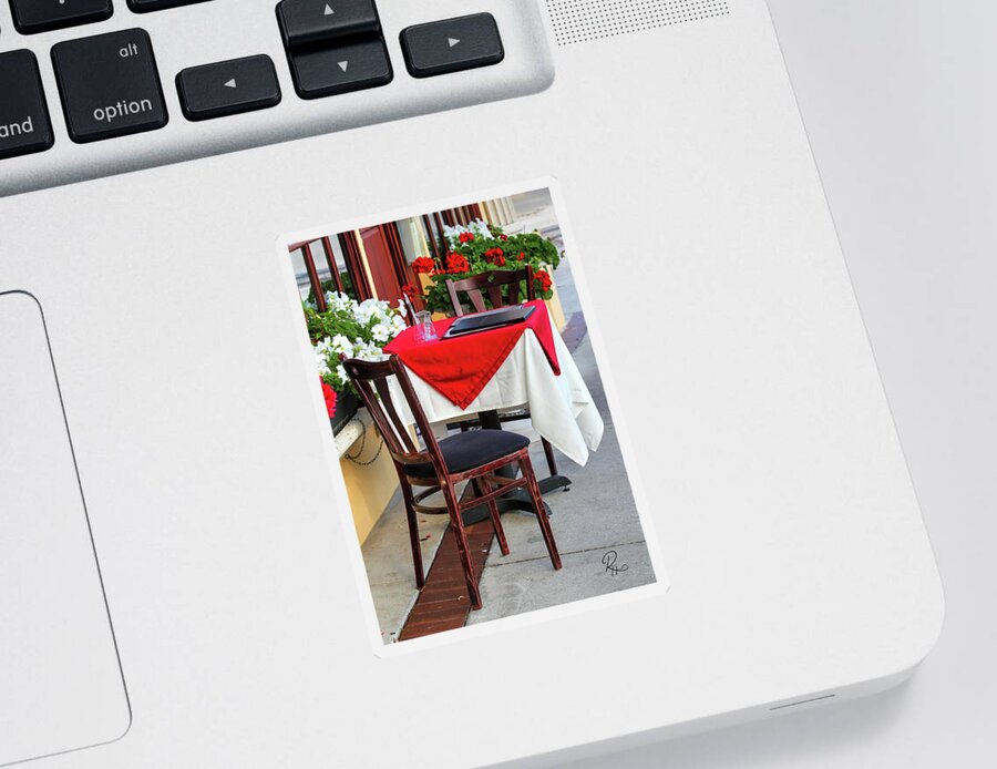 Fine Art Sticker featuring the photograph A Table For Two by Robert Harris