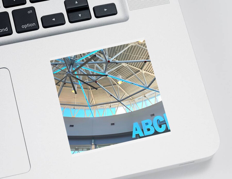Letters Sticker featuring the photograph ABCD e Fan by Lee Darnell