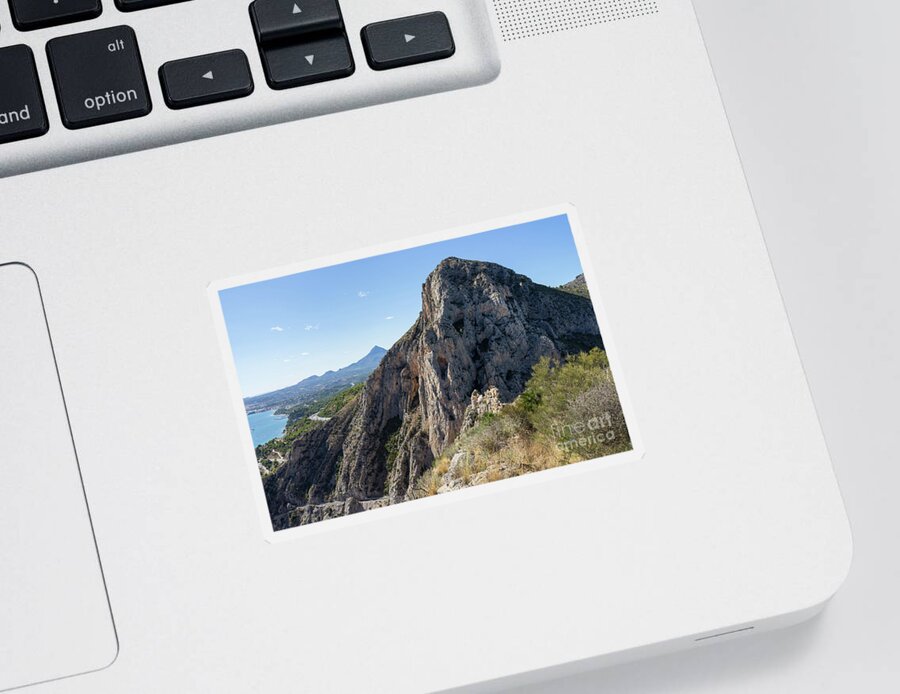 Mountain Landscape Sticker featuring the photograph Above the Canyon of Mascarat by Adriana Mueller