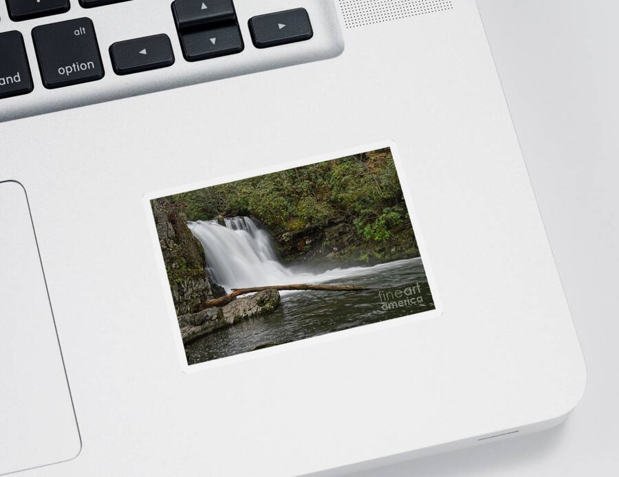 Abrams Falls Sticker featuring the photograph Abrams Falls 13 by Phil Perkins