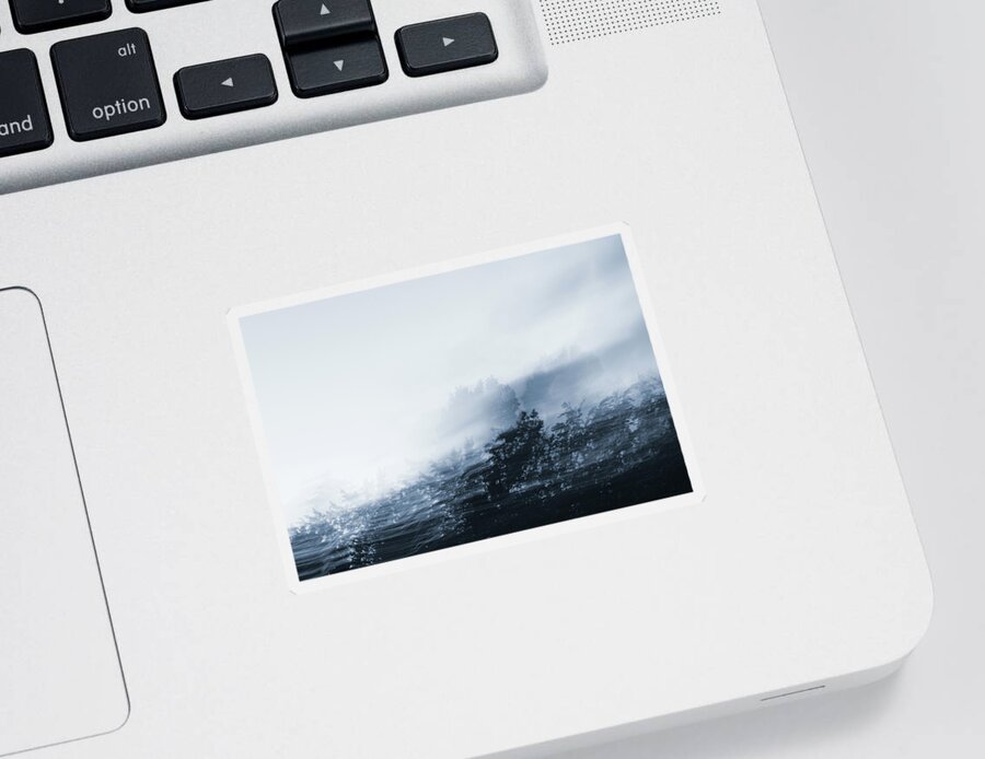 Abstract Sticker featuring the photograph Abstract Landscape by Martin Vorel Minimalist Photography