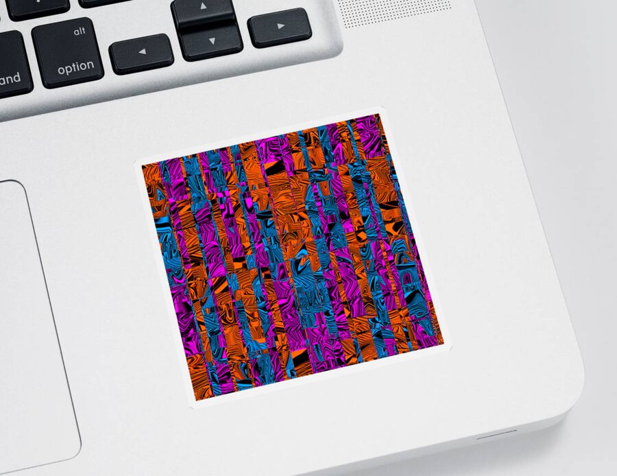 Digital Sticker featuring the digital art Abstract Pattern by Ronald Mills