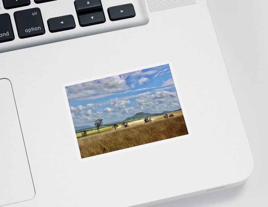 Farm Sticker featuring the photograph Across the Paddock by Sarah Lilja