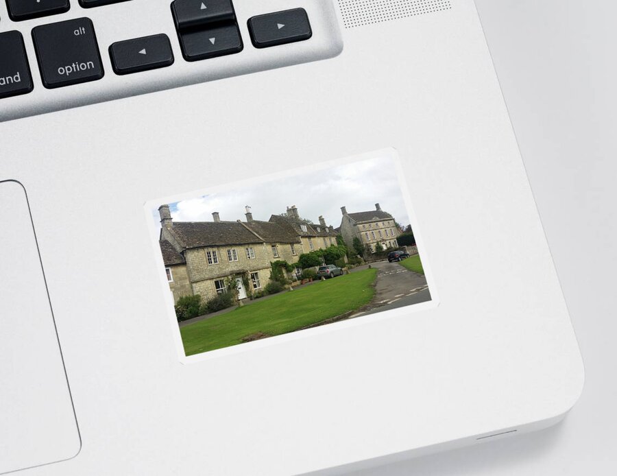 Cotswold Sticker featuring the photograph Agatha Raisin Village by Roxy Rich