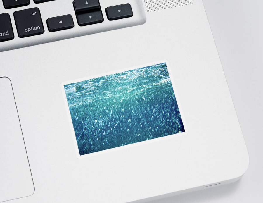 Surface Sticker featuring the photograph Air In Sea by Stelios Kleanthous