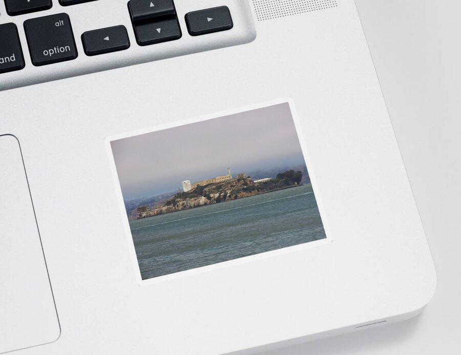  Sticker featuring the photograph Alcatraz Island by Heather E Harman