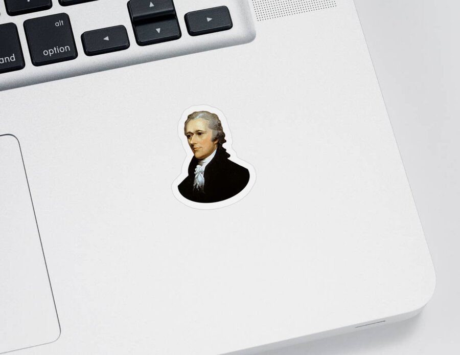 Alexander Hamilton Sticker featuring the painting Alexander Hamilton by War Is Hell Store