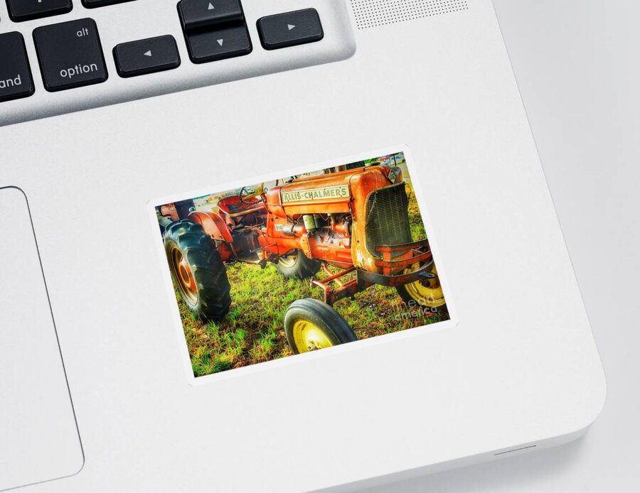 Allis Chalmers Sticker featuring the photograph AllisChalmers by Mike Eingle