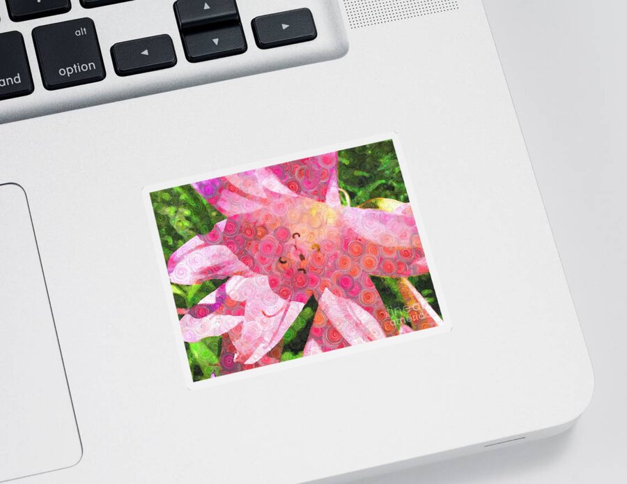 Amaryllis Sticker featuring the photograph Amaryllis Belladonna 4 by Katherine Erickson