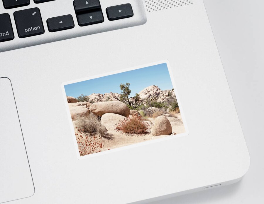American West Sticker featuring the photograph American West - Boulders Rock by Philippe HUGONNARD